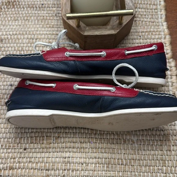 Sperry Top-Sider Red, white and blue Flats Nautical Loafers - Picture 3 of 11